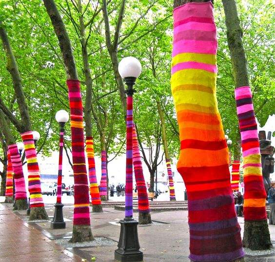 The Wonderful World of Yarn Bombing