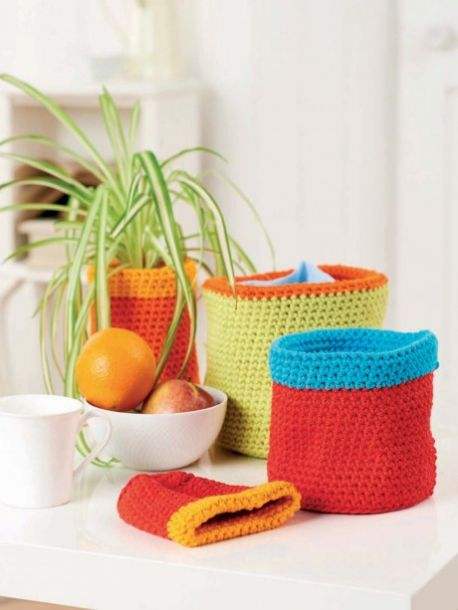 Free Knitted and Crocheted Storage Patterns