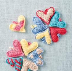Crochet hearts