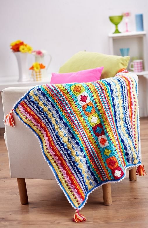 Top Crochet Patterns Sampler blanket part three