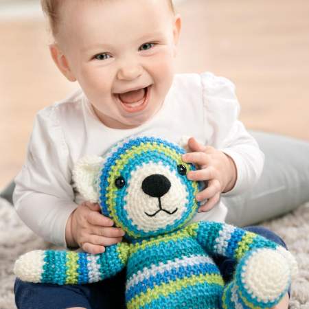 Classic crochet teddy