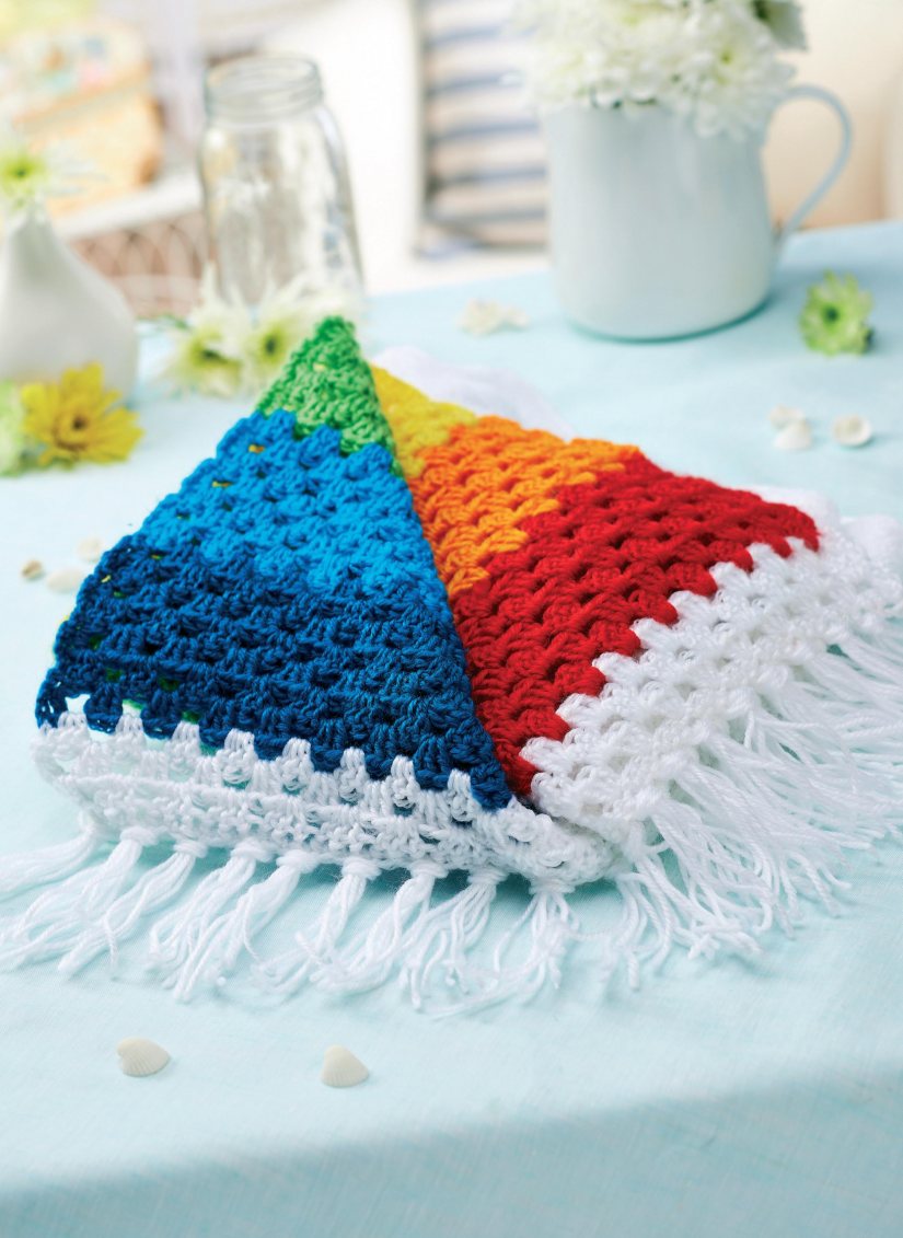 Top Crochet Patterns Stripy crochet rainbow blanket