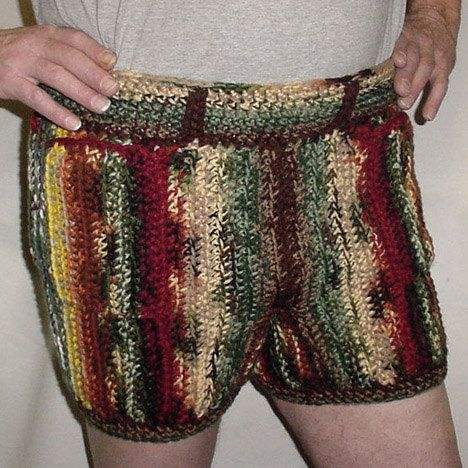 Men Are A THING Now Crochet mens shorts, Crochet 21 Men in Woolly Short...