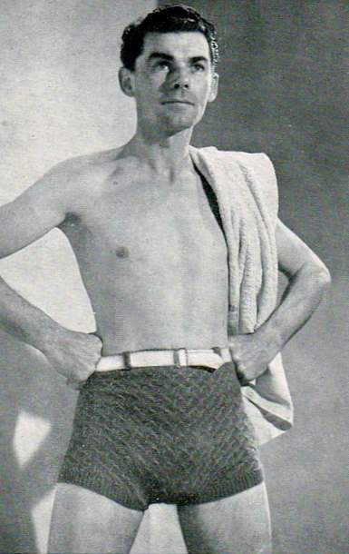 men's knitted shorts pattern