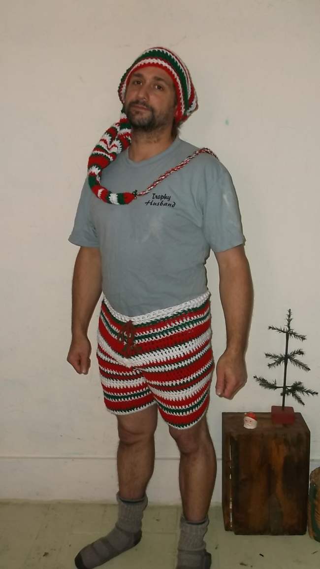 men's knitted shorts pattern