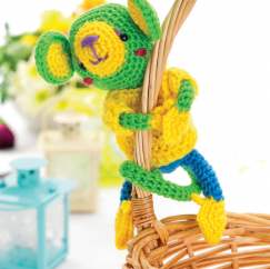Amigurumi monkey toy