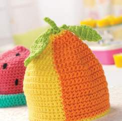 Crochet baby fruit hat