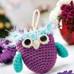 Crochet owl decoration