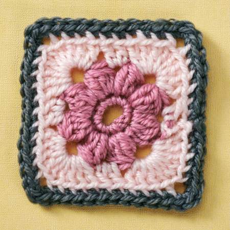 Rose granny square | Top Crochet Patterns