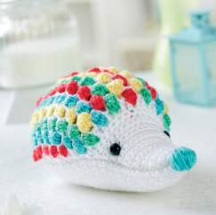 Crochet hedgehog toy
