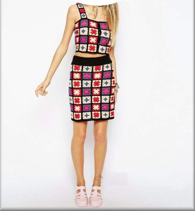crochet square top