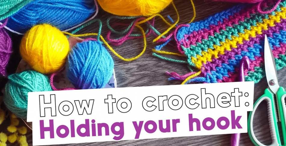 How to Crochet: holding your yarn and hook, with Rowan Yarns