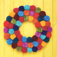 Pompom Wreath