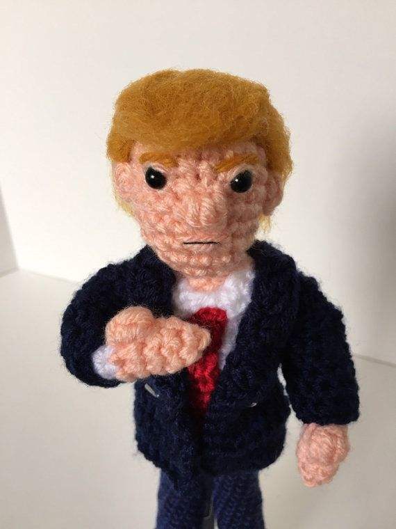 Crochet trump doll discount