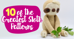 10 of the greatest sloth patterns