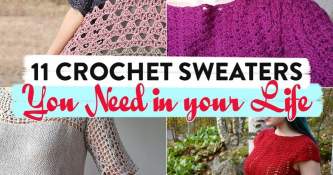 11 Crochet Sweaters You Need In Your Life