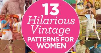 13 Hilarious Vintage Patterns for Women