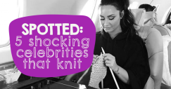 SPOTTED: 5 Shocking Celebrities That Knit And Crochet