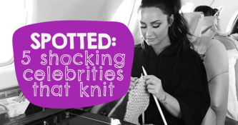 SPOTTED: 5 Shocking Celebrities That Knit And Crochet