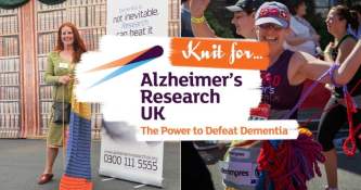 “Knitting for Alzheimer’s Research UK”