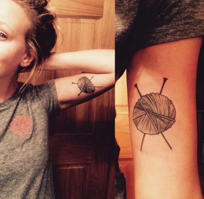 20 Tattoos For Knitting & Crochet Lovers