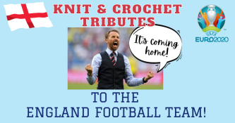 Crochet Gareth Southgate & England Football Team Tributes For Euro 2021