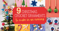 9 Crochet Christmas Ornaments To Make In An Evening