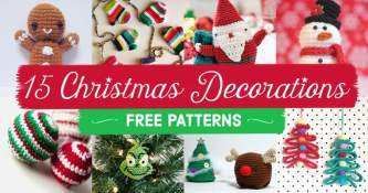 15 FREE Christmas Decoration Crochet Patterns