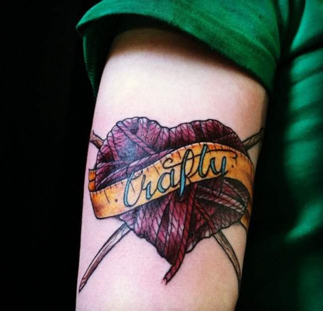 20 Tattoos For Knitting & Crochet Lovers