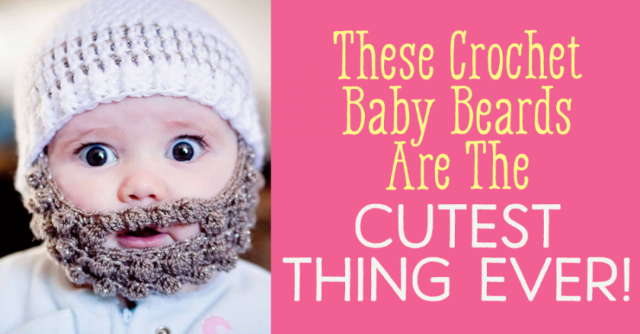 Baby beard crochet hat top