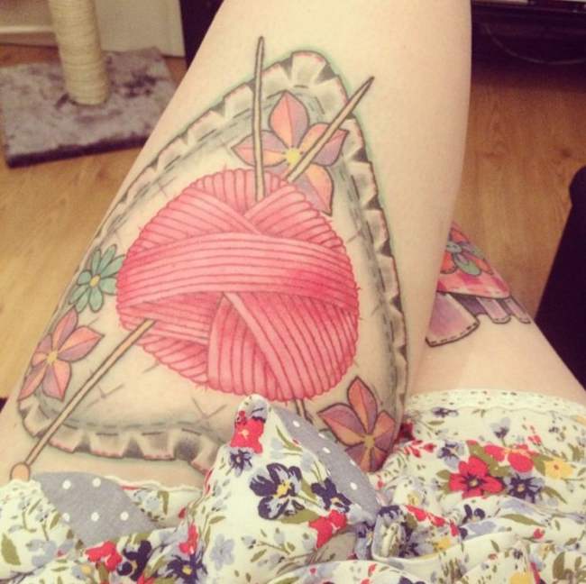 20 Tattoos For Knitting & Crochet Lovers