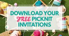 Download Your FREE PicKnit Invitations