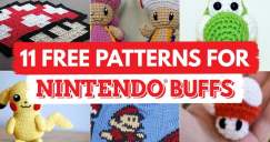 11 FREE Patterns for Nintendo Buffs