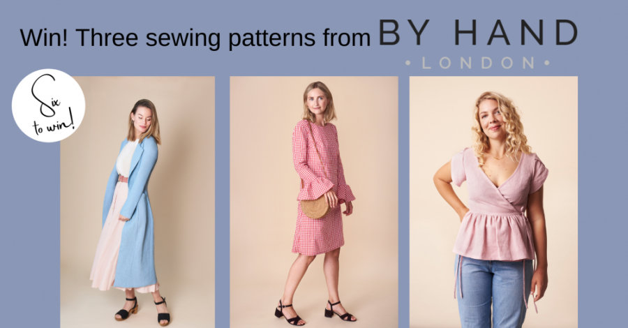 Win three By Hand London sewing patterns worth £30!