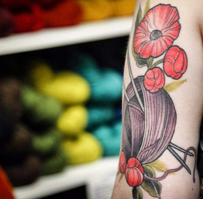 20 Tattoos For Knitting & Crochet Lovers