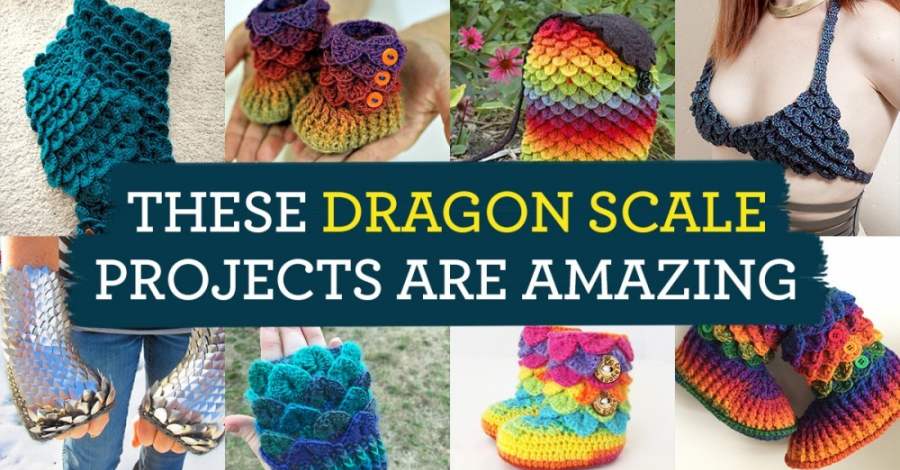 These Dragon Scale Knit Crochet. Top Crochet Patterns