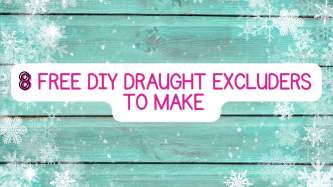 8 Free DIY Draught Excluders to Make