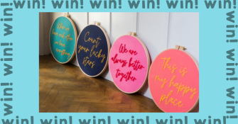 Win a Make & Mend embroidery hoop