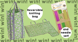 Win a reversible knitting bag and set of needles!
