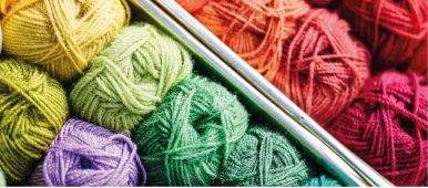 £1,500 of yarn and patterns