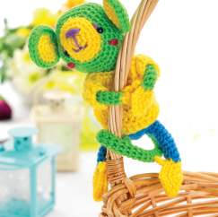 Amigurumi monkey toy