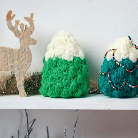 Crochet christmas trees