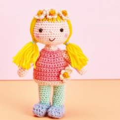 Crochet & Knit Flower Girl Dolls