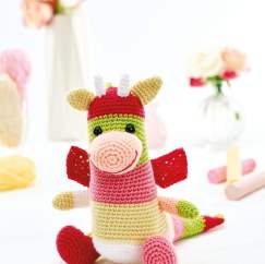 Crochet dragon toy