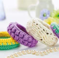 Crocheted bangles