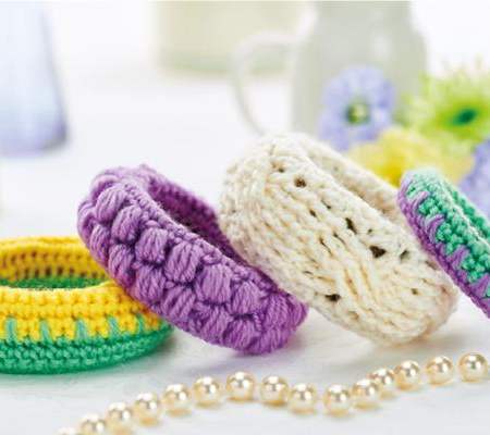 Crocheted bangles