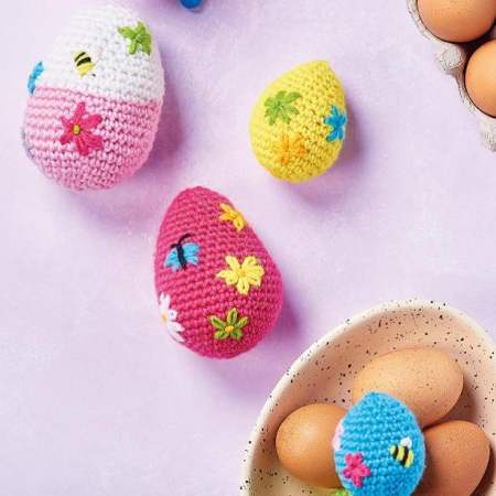 Embroidered Easter Eggs