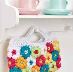 Floral clutch bag