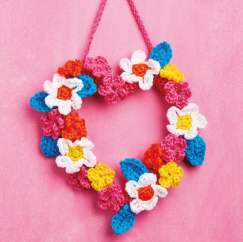 Flower heart wreath