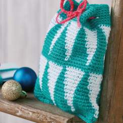 Geometric Christmas Gift Bag